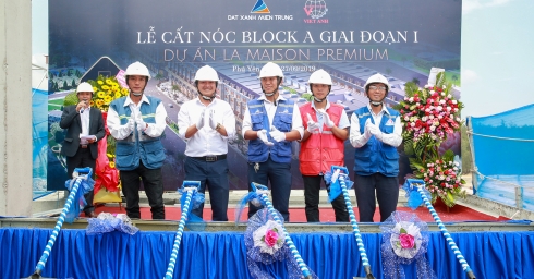 dat-xanh-mien-trung-to-chuc-le-cat-noc-block-a-giai-doan-1-du-an-la-maison-premium