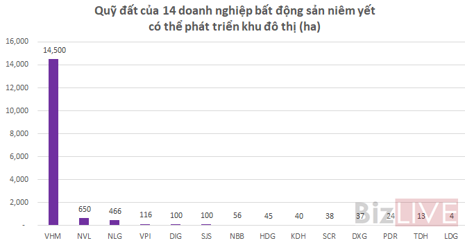 Top 5 doanh nghiệp bất động sản sở hữu quỹ đất ở lớn nhất, họ là ai?